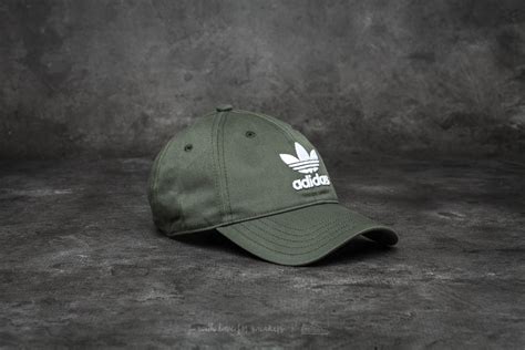 adidas originals trefoil caps night cargo white